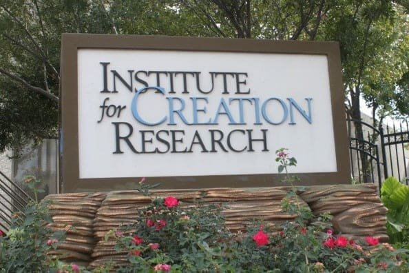 This is an image of the sign that sits in front of icr which is the Institute for creation research.